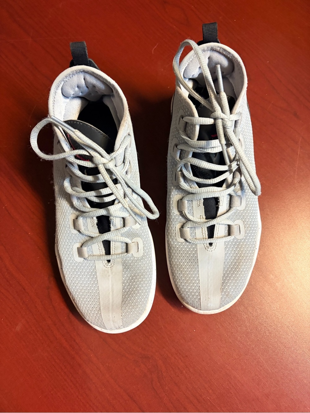Jordan’s Men's Athletic Lace-Up Sneakers in Light Gray
